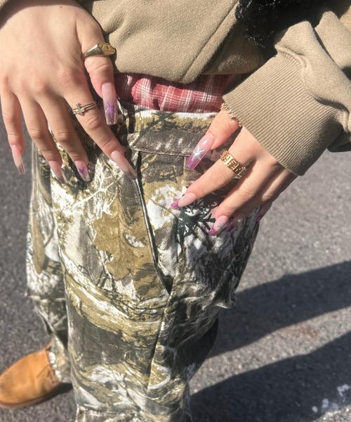 INTER FACTORY（インターファクトリー）の「AINA - レイヤード風リアルツリーカーゴパンツ　GOSSIP CLUB　made in INTER FACTORY（カーゴパンツ・レディース・グリーン・SMALL/MEDIUM）」の15枚目の写真