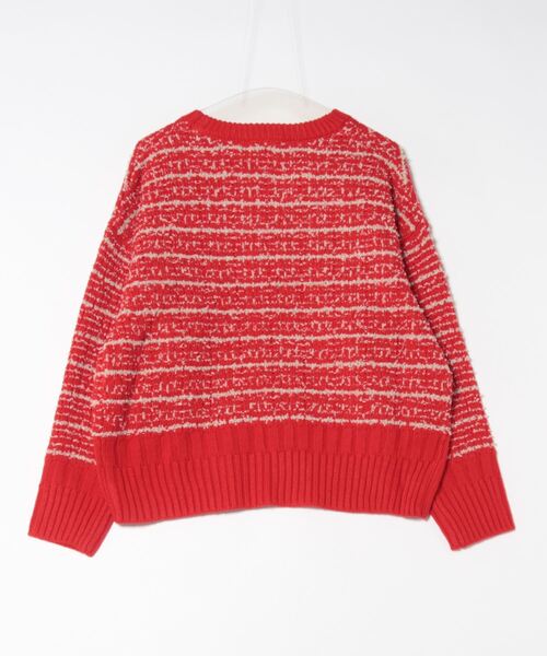 LAYMEE - LAYMEE 2wayミックスボーダーニット スタイルミキサー STYLEMIXER 2WAYボーダーニット （BEG