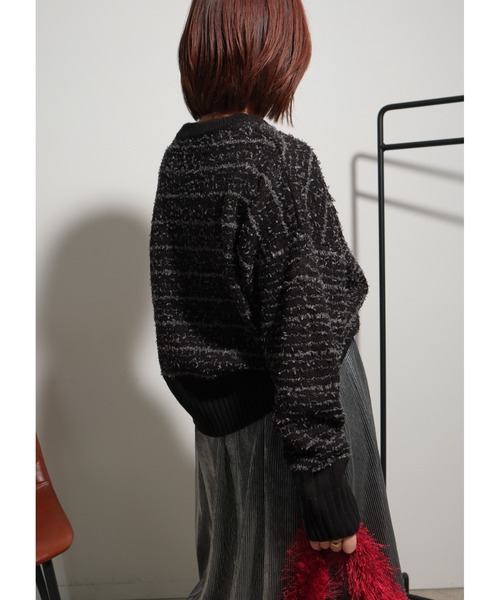 バタフライヤーンボーダーニット Palm Riche│Eimee Law & LHELBIE