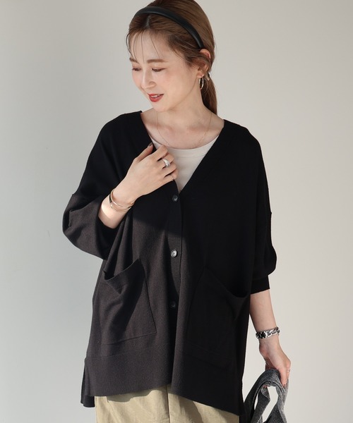 セール】バイパチVネックワイドニットカーディガン（カーディガン