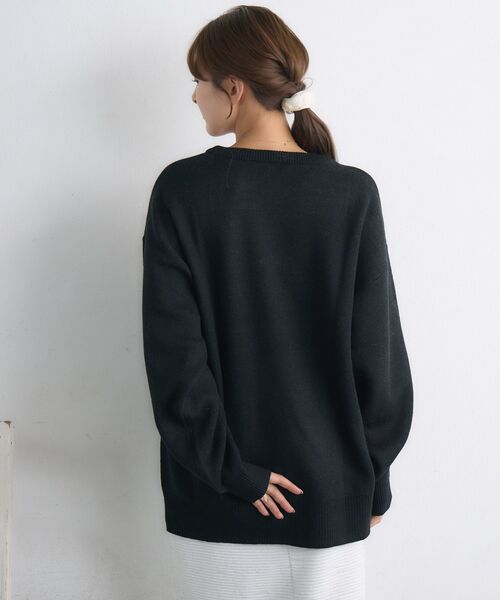 RETRO GIRL（レトロガール）の「【UNISEX】carモチーフNT（ニット/セーター・レディース・ベージュ/ブラック/ナチュラル・FREE）」の21枚目の写真