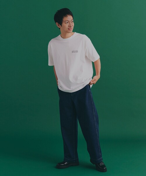 coen（コーエン）の「TATSURO YASUI  ワイドデニムパンツ（デニムパンツ・メンズ・ネイビー・M/L/XL）」の3枚目の写真