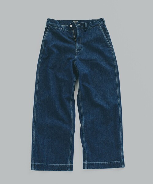coen（コーエン）の「TATSURO YASUI  ワイドデニムパンツ（デニムパンツ・メンズ・ネイビー・M/L/XL）」の6枚目の写真
