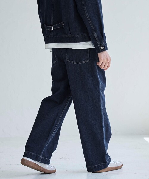 coen（コーエン）の「TATSURO YASUI  ワイドデニムパンツ（デニムパンツ・メンズ・ネイビー・M/L/XL）」の9枚目の写真