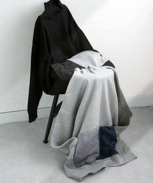 antiqua(アンティカ)の「ポケットカラートップス(スウェット・レディース・グレー/ブラック・ONESIZE)」の14枚目の写真