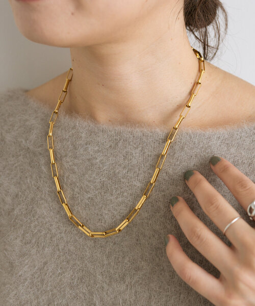 RIVE DROITE(リヴドロワ)の「【R.good(アールドットグッド)】スクエアチェーンネックレス(ネックレス・レディース・シルバー/ゴールド・FREE)」の15枚目の写真