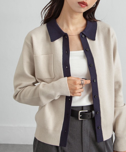 Chillfar（チルファー）の「デイリーカラーポロカーディガン