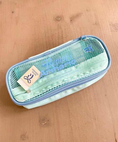 repipi armario(レピピ アルマリオ)の「【ポケットたくさん】BOXペンケース(ポーチ・キッズ・パープル/ミント/ブラック・FREE)」の1枚目の写真