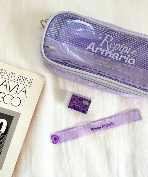 repipi armario(レピピ アルマリオ)の「【ポケットたくさん】BOXペンケース(ポーチ・キッズ・パープル/ミント/ブラック・FREE)」の11枚目の写真