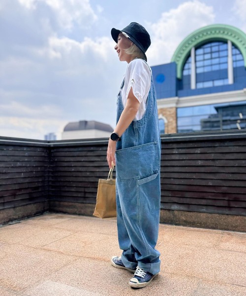 GREEN BOWL(グリーンボウル)の「グリーンボウル【GREEN BOWL】Denim Gardening Overall(サロペット/オーバーオール・メンズ・ブルー/インディゴブルー・FREE)」の6枚目の写真