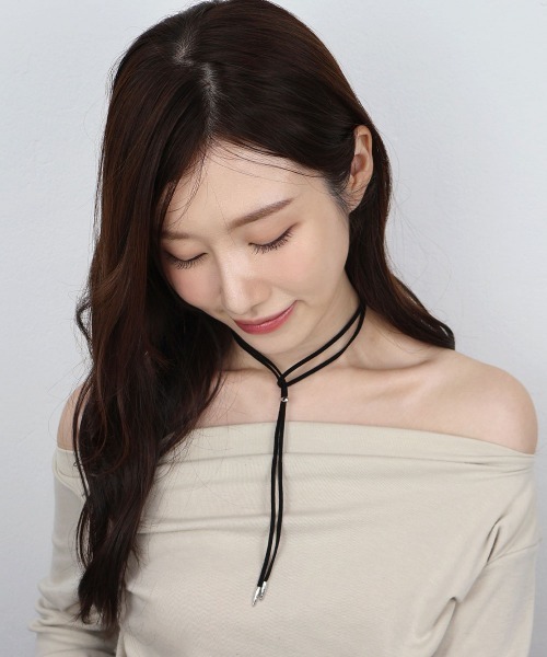 CEMONEMO(セモネモ)の「スライド コード チョーカー(チョーカー・レディース・ブラック・FREE)」の11枚目の写真