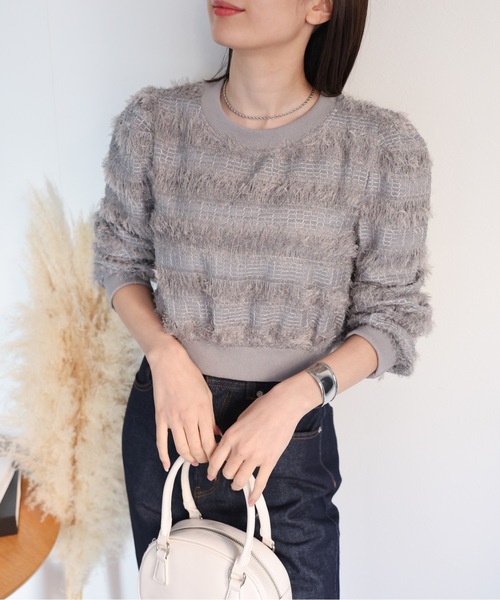 SHEER TIGHT TOPS(F WHITE): TOPSjosemoon
