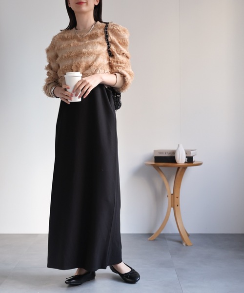 model：162cm 着用サイズ：F