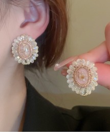 Coo+i（クーイ）の「ビーズ刺繍デザインピアス（ピアス（両耳用））」