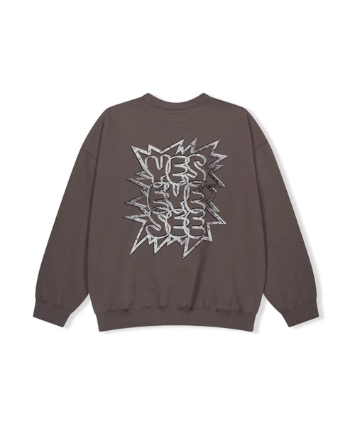 YESEYESEE(イエスアイシー)の「Y.E.S Steel Logo Sweatshirt(スウェット・メンズ・ブラック/ラベンダー/ブラウン・MEDIUM/LARGE)」の2枚目の写真