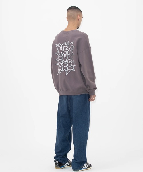 YESEYESEE(イエスアイシー)の「Y.E.S Steel Logo Sweatshirt(スウェット・メンズ・ブラック/ラベンダー/ブラウン・MEDIUM/LARGE)」の13枚目の写真