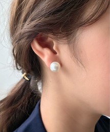 【12mm】 選べるパールピアス （コットンパール / アクリルパール）  (両耳用)
