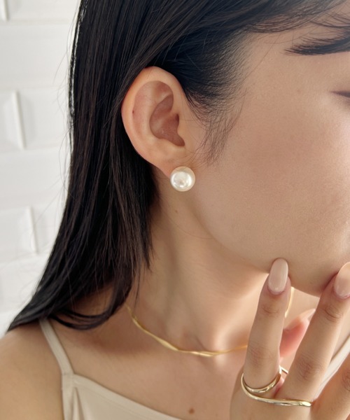 新品未使用　ベンアムン　パールピアス(両耳) セール】【12mm】 選べるパールピアス （コットンパール