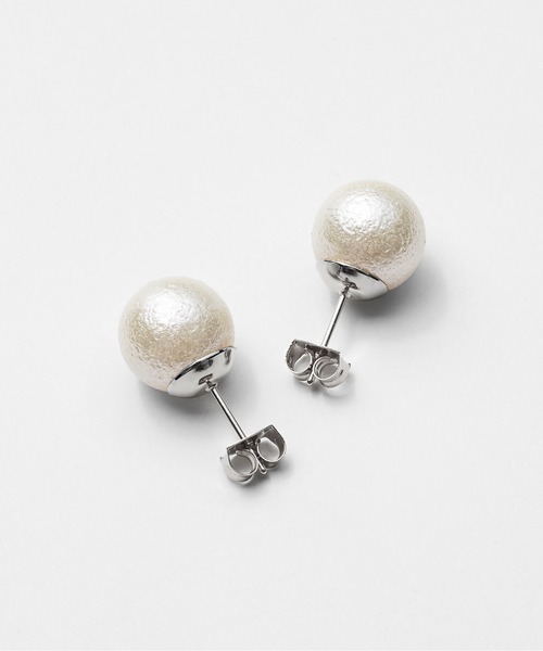 ciite'（シーテ）の「【12mm】 選べるパールピアス （コットンパール / アクリルパール）  (両耳用)（ピアス（両耳用）・レディース・ホワイト/ホワイト系その他・FREE）」の8枚目の写真