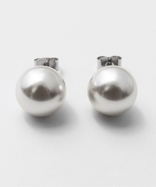 ciite'（シーテ）の「【12mm】 選べるパールピアス （コットンパール / アクリルパール）  (両耳用)（ピアス（両耳用）・レディース・ホワイト/ホワイト系その他・FREE）」の5枚目の写真