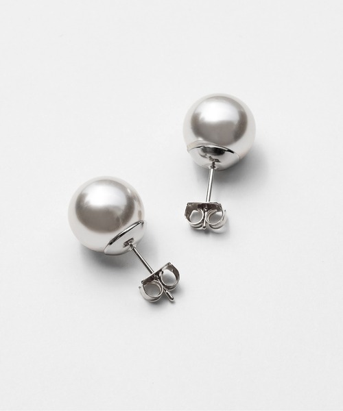 ciite'（シーテ）の「【12mm】 選べるパールピアス （コットンパール / アクリルパール）  (両耳用)（ピアス（両耳用）・レディース・ホワイト/ホワイト系その他・FREE）」の6枚目の写真