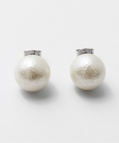 ciite'（シーテ）の「【12mm】 選べるパールピアス （コットンパール / アクリルパール）  (両耳用)（ピアス（両耳用）・レディース・ホワイト/ホワイト系その他・FREE）」の7枚目の写真