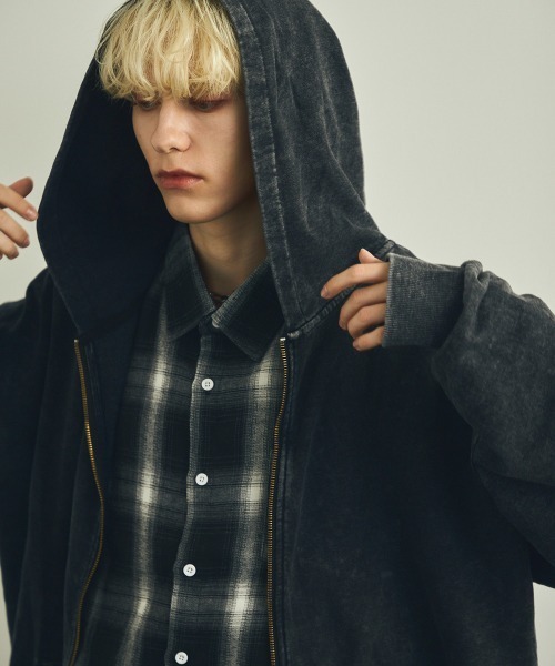 【セール】ピグメントダイオーバーサイズジップパーカー（パーカー）｜Shoowtime（ショウタイム）