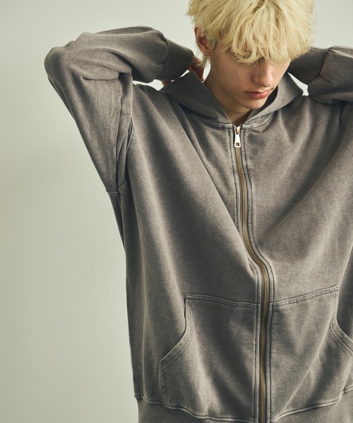 【セール】ピグメントダイオーバーサイズジップパーカー（パーカー）｜Shoowtime（ショウタイム）