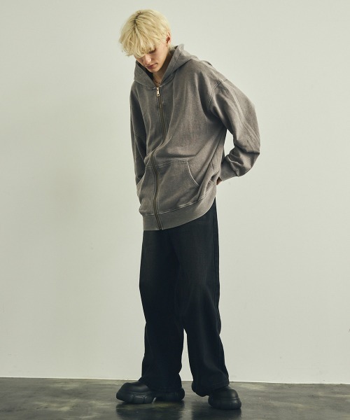 【セール】ピグメントダイオーバーサイズジップパーカー（パーカー）｜Shoowtime（ショウタイム）