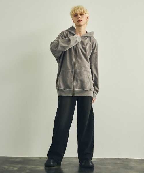 【セール】ピグメントダイオーバーサイズジップパーカー（パーカー）｜Shoowtime（ショウタイム）