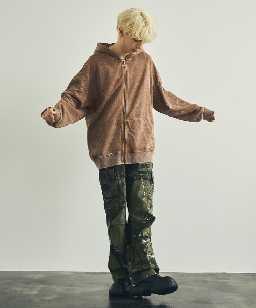 【セール】ピグメントダイオーバーサイズジップパーカー（パーカー）｜Shoowtime（ショウタイム）