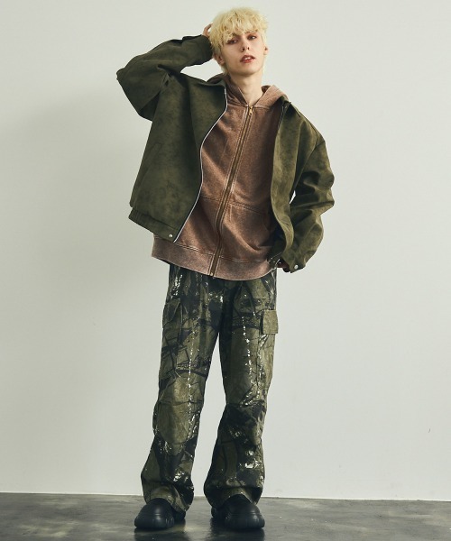 【セール】ピグメントダイオーバーサイズジップパーカー（パーカー）｜Shoowtime（ショウタイム）