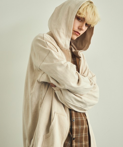 【セール】ピグメントダイオーバーサイズジップパーカー（パーカー）｜Shoowtime（ショウタイム）