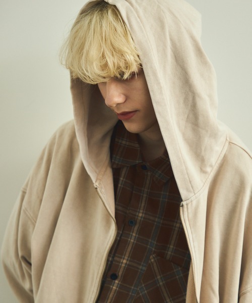 【セール】ピグメントダイオーバーサイズジップパーカー（パーカー）｜Shoowtime（ショウタイム）