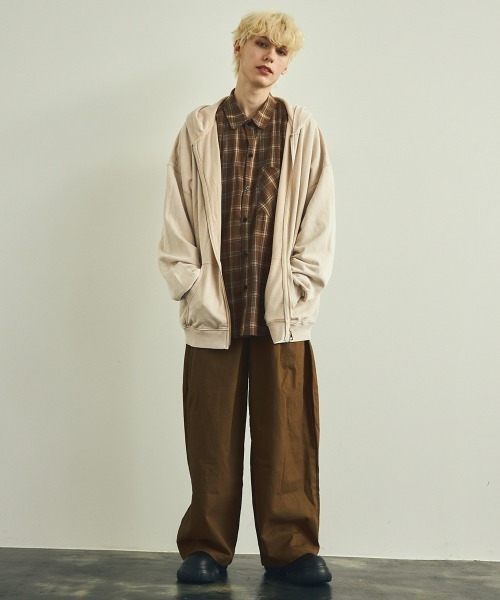 【セール】ピグメントダイオーバーサイズジップパーカー（パーカー）｜Shoowtime（ショウタイム）