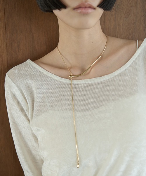 AIC.(エーアイシー)の「スライドウェーブネックレス(ネックレス・レディース・シルバー/ゴールド・FREE)」の1枚目の写真