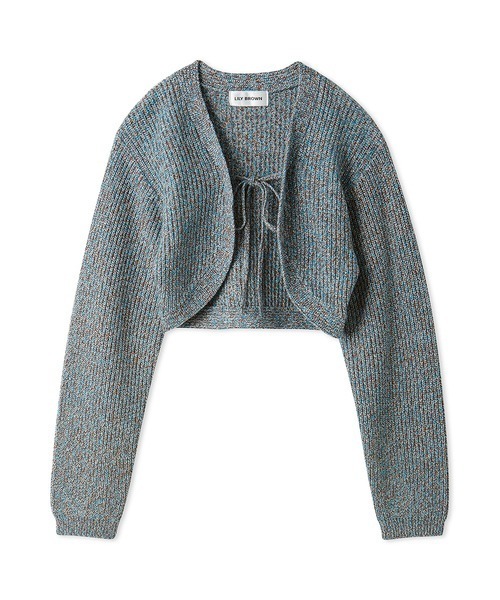 LILY BROWN（リリーブラウン）の「ミックスニットカーデセット