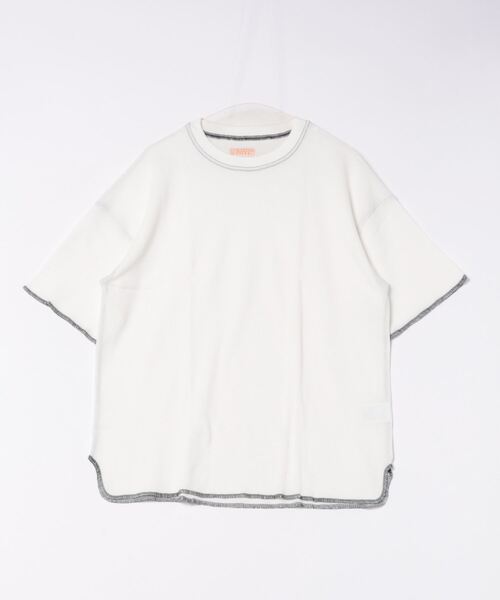 UNIVERSAL OVERALL(ユニバーサルオーバーオール)の「UNIVERSAL OVERALL / Heavyweight thermal loose fit S/S / UVOP-006(Tシャツ/カットソー・レディース・ブラック/オレンジ系その他/ホワイト/ホワイト系その他/オレンジ/ブラック系その他・LARGE/X-LARGE/MEDIUM/SMALL)」の2枚目の写真