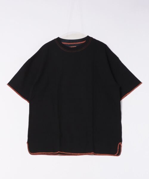 UNIVERSAL OVERALL(ユニバーサルオーバーオール)の「UNIVERSAL OVERALL / Heavyweight thermal loose fit S/S / UVOP-006(Tシャツ/カットソー・レディース・ブラック/オレンジ系その他/ホワイト/ホワイト系その他/オレンジ/ブラック系その他・LARGE/X-LARGE/MEDIUM/SMALL)」の6枚目の写真