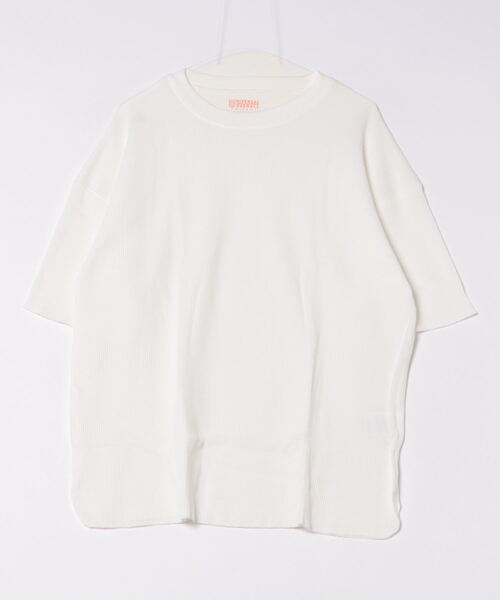 UNIVERSAL OVERALL(ユニバーサルオーバーオール)の「UNIVERSAL OVERALL / Heavyweight thermal loose fit S/S / UVOP-006(Tシャツ/カットソー・レディース・ブラック/オレンジ系その他/ホワイト/ホワイト系その他/オレンジ/ブラック系その他・LARGE/X-LARGE/MEDIUM/SMALL)」の1枚目の写真
