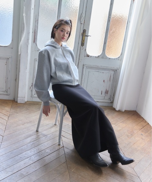 Smyeon(スミョン)の「A-line long skirt/Aラインロングスカート(スカート・レディース・ブルー/ブラック・SMALL/MEDIUM)」の22枚目の写真