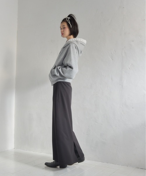Smyeon(スミョン)の「A-line long skirt/Aラインロングスカート(スカート・レディース・ブルー/ブラック・SMALL/MEDIUM)」の16枚目の写真