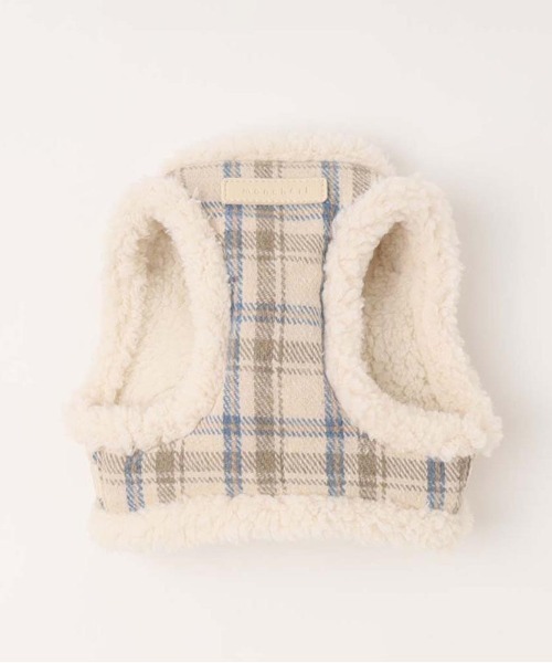 チェック柄ボアハーネス+リードSET（リード/ハーネス/首輪）｜moncheri（モンシェリ）