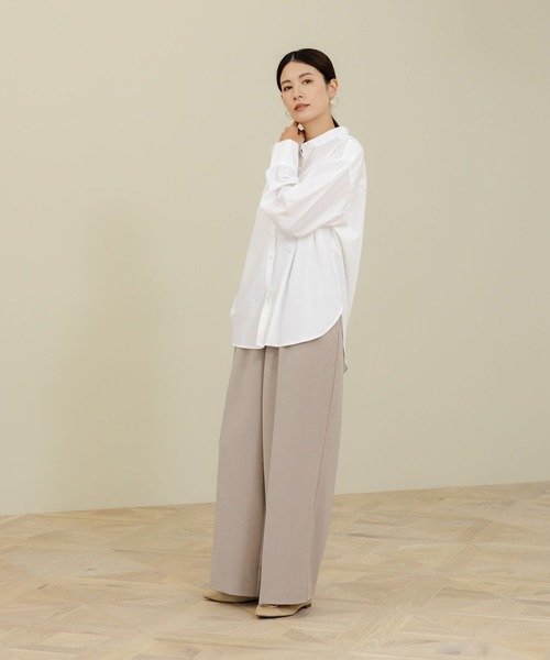 Elura（エルーラ）の「アイロンいらずバンドシャツ/151659（シャツ/ブラウス・レディース・ブルー系その他2/ネイビー/ホワイト・LARGE/MEDIUM）」の20枚目の写真