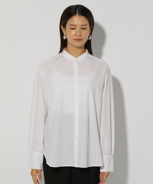 Elura（エルーラ）の「アイロンいらずバンドシャツ/151659（シャツ/ブラウス・レディース・ブルー系その他2/ネイビー/ホワイト・LARGE/MEDIUM）」の17枚目の写真