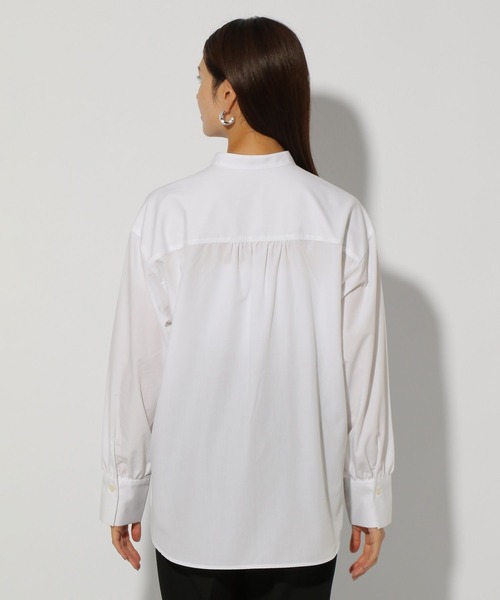 Elura（エルーラ）の「アイロンいらずバンドシャツ/151659（シャツ/ブラウス・レディース・ブルー系その他2/ネイビー/ホワイト・LARGE/MEDIUM）」の19枚目の写真