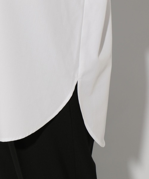 Elura（エルーラ）の「アイロンいらずバンドシャツ/151659（シャツ/ブラウス・レディース・ブルー系その他2/ネイビー/ホワイト・LARGE/MEDIUM）」の13枚目の写真