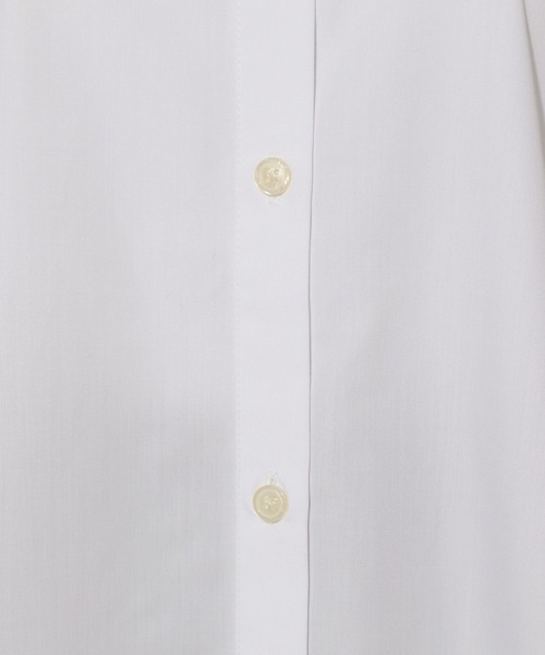 Elura（エルーラ）の「アイロンいらずバンドシャツ/151659（シャツ/ブラウス・レディース・ブルー系その他2/ネイビー/ホワイト・LARGE/MEDIUM）」の5枚目の写真