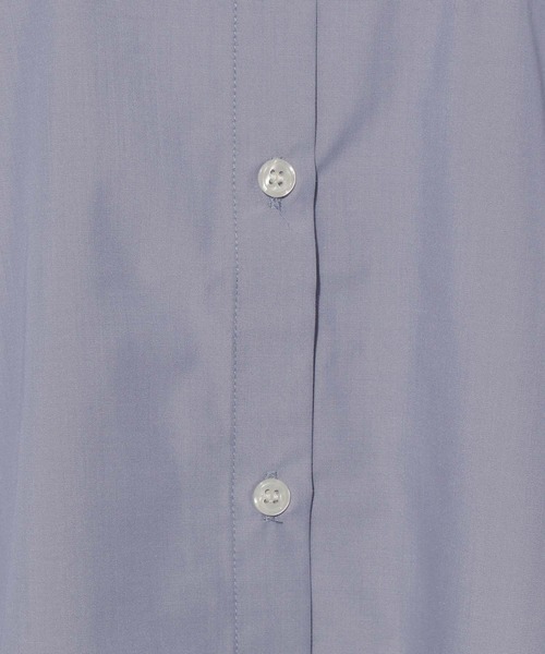 Elura（エルーラ）の「アイロンいらずバンドシャツ/151659（シャツ/ブラウス・レディース・ブルー系その他2/ネイビー/ホワイト・LARGE/MEDIUM）」の6枚目の写真