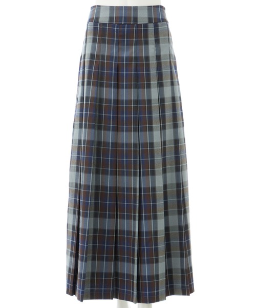 チェック柄プリーツロングスカート（スカート）｜INGNI（イング